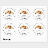 Fait maison juste pour vous étiquette d'arachide (Feuille)