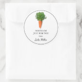Fait maison juste pour vous étiquette de carotte (Sac)