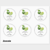 Fait maison juste pour vous étiquette de chaux (Feuille)