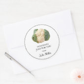 Fait maison juste pour vous étiquette de chou-fleu (Enveloppe)