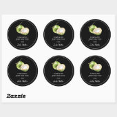Fait maison juste pour vous étiquette de coco (Feuille)