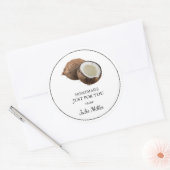 Fait maison juste pour vous étiquette de coco (Enveloppe)