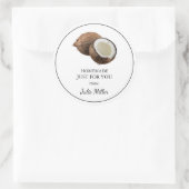 Fait maison juste pour vous étiquette de coco (Sac)
