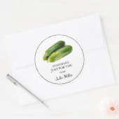 Fait maison juste pour vous étiquette de courgette (Enveloppe)