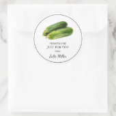 Fait maison juste pour vous étiquette de courgette (Sac)