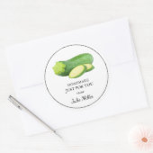 Fait maison juste pour vous étiquette de courgette (Enveloppe)