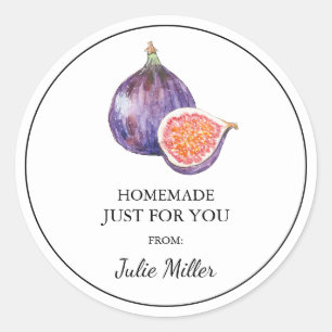 Fait maison juste pour vous étiquette de figues