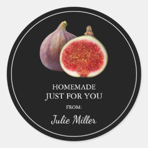 Fait maison juste pour vous étiquette de figues