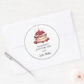 Fait maison juste pour vous étiquette de gâteau (Enveloppe)