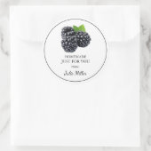 Fait maison juste pour vous étiquette de mûre (Sac)