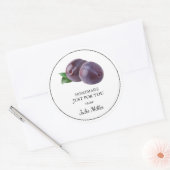 Fait maison juste pour vous étiquette de prune (Enveloppe)