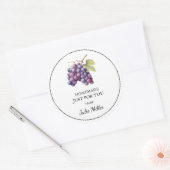 Fait maison juste pour vous étiquette de raisin (Enveloppe)
