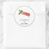 Fait maison juste pour vous étiquette de rhubarb (Sac)
