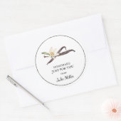 Fait maison juste pour vous étiquette de vanille (Enveloppe)