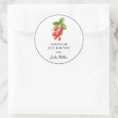 Fait maison juste pour vous étiquette fraise (Sac)