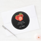 Fait maison juste pour vous étiquette fraise (Enveloppe)