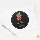 Fait maison juste pour vous étiquette fraise (Enveloppe)