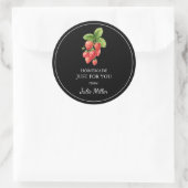 Fait maison juste pour vous étiquette fraise (Sac)