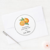 Fait maison juste pour vous étiquette orange (Enveloppe)
