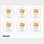 Fait maison juste pour vous étiquette orange (Feuille)