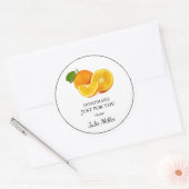 Fait maison juste pour vous étiquette orange (Enveloppe)