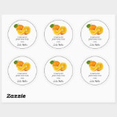 Fait maison juste pour vous étiquette orange (Feuille)