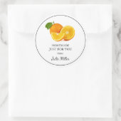 Fait maison juste pour vous étiquette orange (Sac)