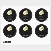 Fait maison juste pour vous étiquette pistache (Feuille)