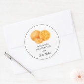 Fait maison juste pour vous étiquette tangerine (Enveloppe)