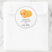 Fait maison juste pour vous étiquette tangerine (Sac)