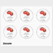 Fait maison juste pour vous étiquette tomate (Feuille)