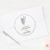 Fait maison juste pour vous lavender étiquette (Enveloppe)