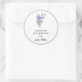 Fait maison juste pour vous lavender étiquette (Sac)