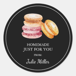 Fait maison juste pour vous macarons étiquette