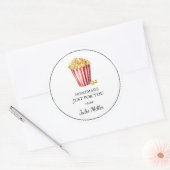 Fait maison juste pour vous pop-corn étiquette (Enveloppe)