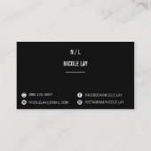 ★ fait sur commande de carte de visite de Headshot (Dos)