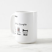 Fait un cycle tasse - la vie simple - vélo - bière (Devant gauche)