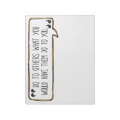 Faites à d'autres Bloc-notes de règle d'or (Tourné)