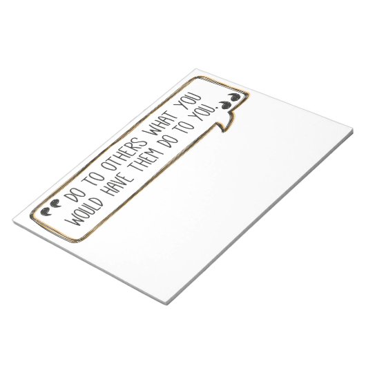 Faites à d'autres Bloc-notes de règle d'or (Incliné)