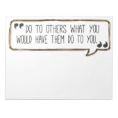 Faites à d'autres Bloc-notes de règle d'or (Devant)