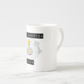 "faites à l'Amérique encore" la tasse de café (Devant droit)