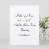 Faites à vos propres invitations de mariage 6,5" x (Debout devant)