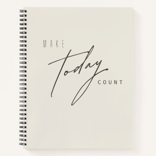 faites. aujourd'hui. comptez. Carnets et journaux (Devant)