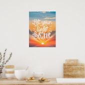 Faites briller votre citation - Affiche Sunrise Sk (Cuisine)
