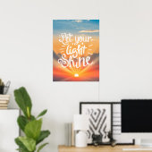 Faites briller votre citation - Affiche Sunrise Sk (Bureau à domicile)
