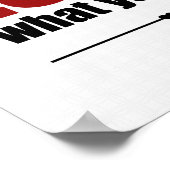 Faites ce que vous aimez ce que vous faites Poster (Coin)