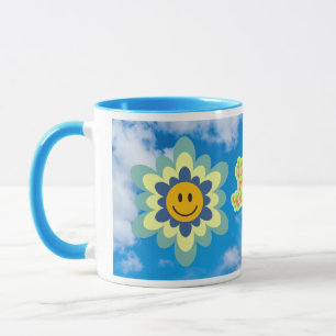 Faites ce que vous aimez mug avec poignée bleu cla