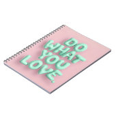 Faites ce que vous aimez pastel esthétique carnet (Côté gauche)