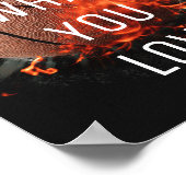 Faites ce que vous aimez Poster de basket-ball (Coin)