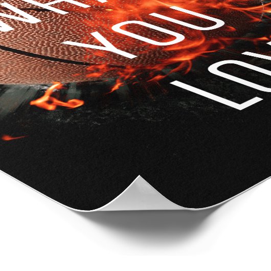 Faites ce que vous aimez Poster de basket-ball (Coin)